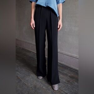 FORTE FORTE SMOKING PALAZZO PANTS BLACK